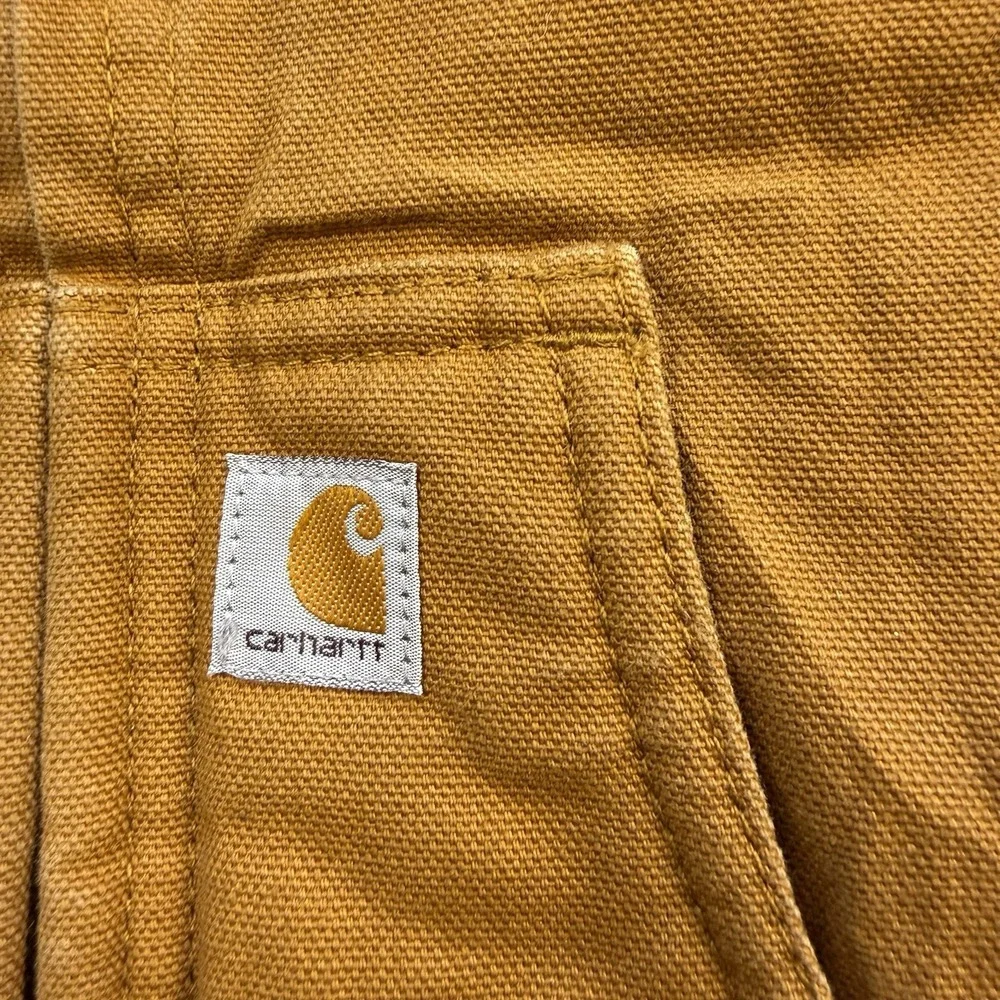 Carhartt Infant Toddler Quilted Lined Tan Hooded Full Zip Jacket 12‎ Months